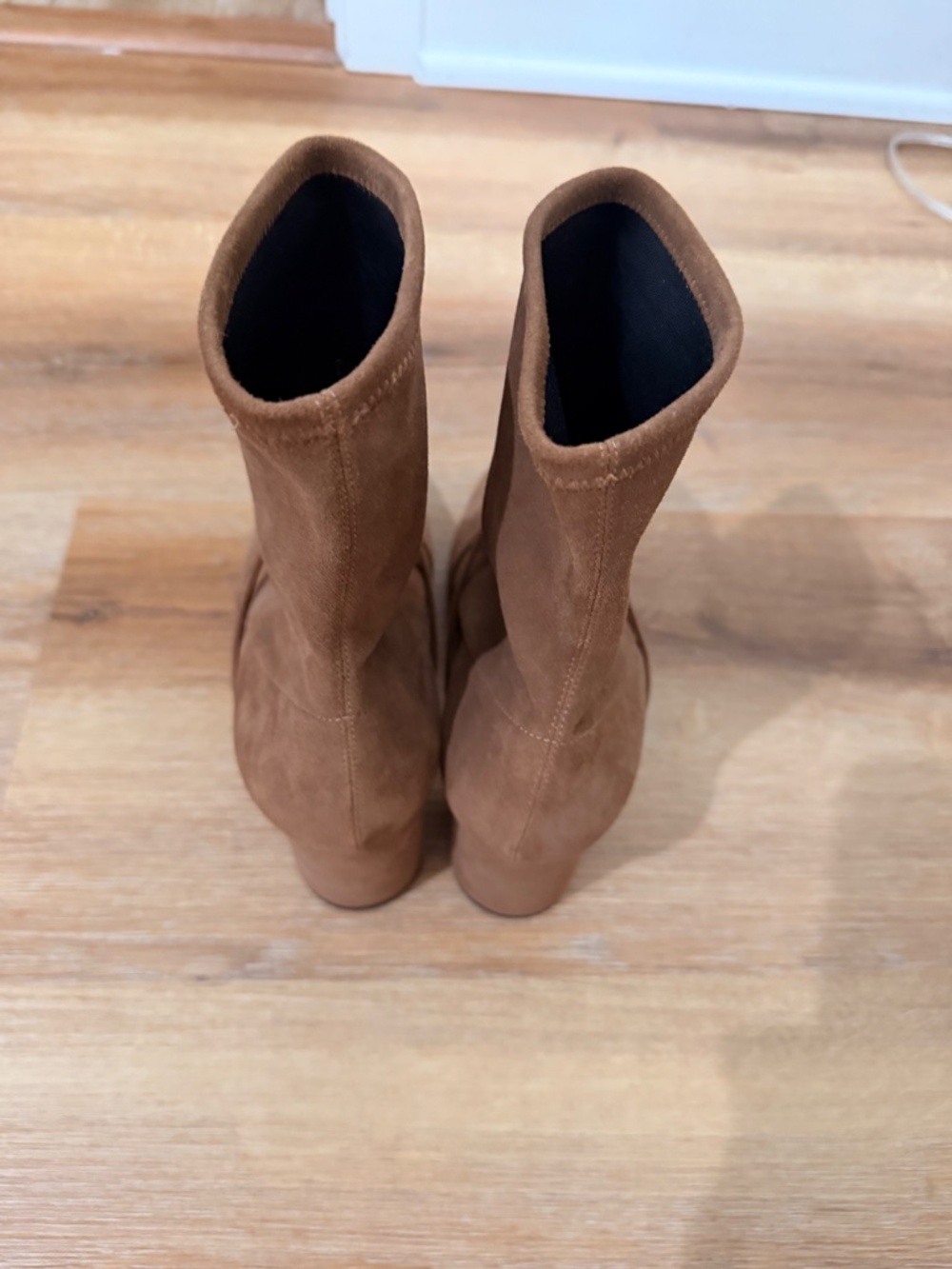 PRISTINE Jennifer Chamandi Dani 65 Tan Suede Ankle Boots - Worn Once! Size 8.5 - Picture 7 of 7